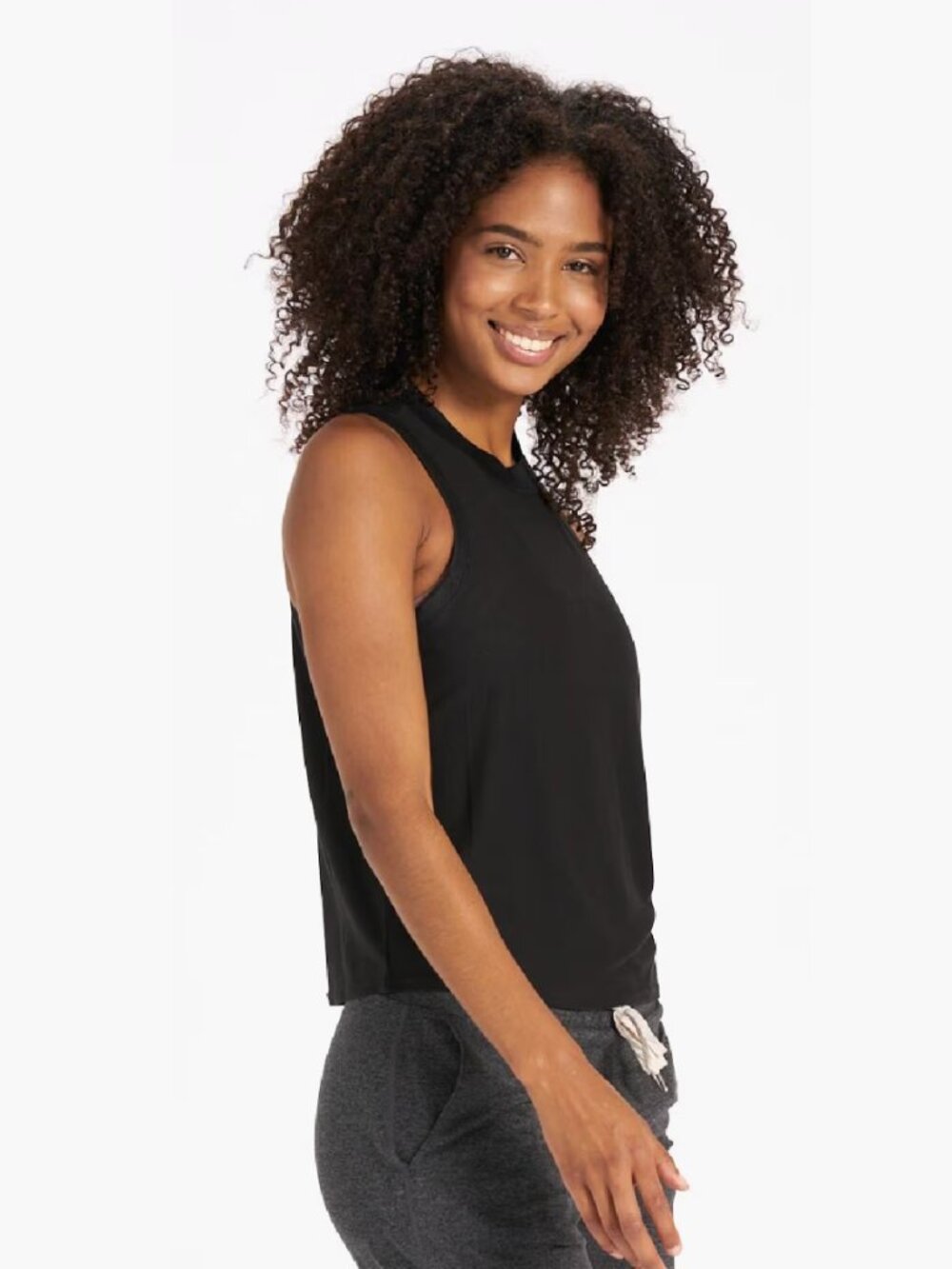 Vuori Energy Crop Tank Black | Women’s Medium | EUC - Picture 4 of 10